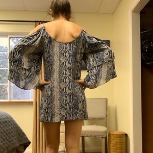 Parker Snakeprint Silk Dress